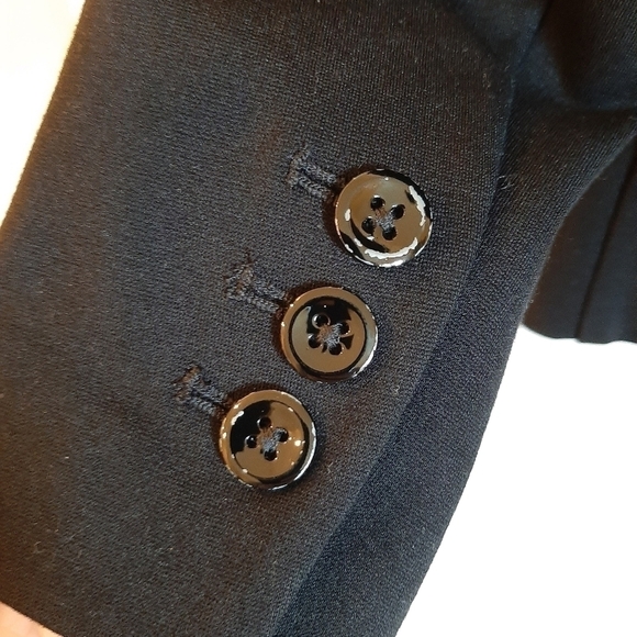 White House Black Market Blazer 00 Ruffled Old Money Military Equestrian WHBM - Picture 5 of 8